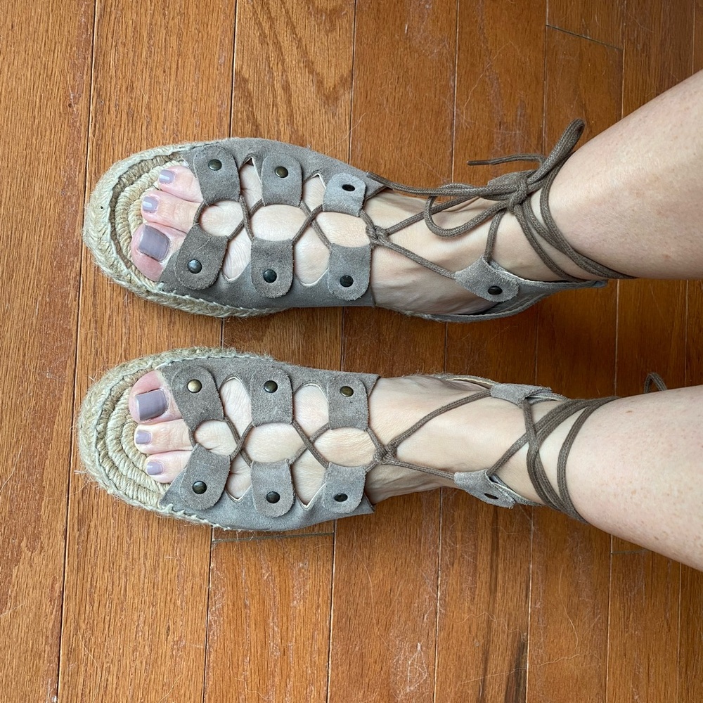 Soludos Lace Up platform Espadrille